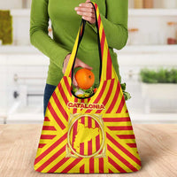 Catalonia Flag Grocery Bag Autonomous Community of Spain - Wonder Print Shop