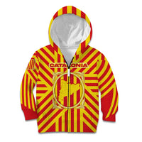 Catalonia Flag Kid Hoodie Autonomous Community of Spain - Wonder Print Shop