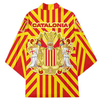 Catalonia Flag Kimono Autonomous Community of Spain - Wonder Print Shop