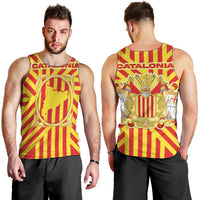 Catalonia Flag Men Tank Top Autonomous Community of Spain - Wonder Print Shop