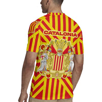 Catalonia Flag Rugby Jersey Autonomous Community of Spain - Wonder Print Shop