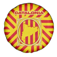 Catalonia Flag Spare Tire Cover Autonomous Community of Spain - Wonder Print Shop
