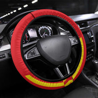 Catalonia Flag Steering Wheel Cover Autonomous Community of Spain - Wonder Print Shop