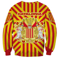 Catalonia Flag Sweatshirt Autonomous Community of Spain - Wonder Print Shop