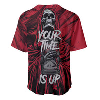 Skull Death Baseball Jersey Your Time - Wonder Print Shop