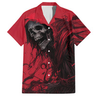 Skull Death Family Matching Short Sleeve Bodycon Dress and Hawaiian Shirt Your Time - Wonder Print Shop