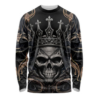 Skull Fantasy Long Sleeve Shirt Who Needs Inner Demons When You Are The Demon - Wonder Print Shop