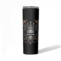 Skull Fantasy Skinny Tumbler Who Needs Inner Demons When You Are The Demon - Wonder Print Shop