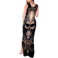 Skull Fantasy Tank Maxi Dress Who Needs Inner Demons When You Are The Demon - Wonder Print Shop
