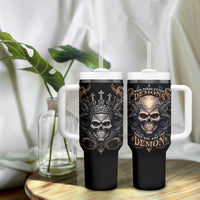 Skull Fantasy Tumbler With Handle Who Needs Inner Demons When You Are The Demon - Wonder Print Shop