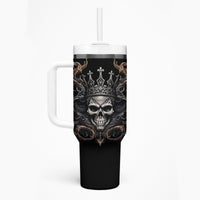Skull Fantasy Tumbler With Handle Who Needs Inner Demons When You Are The Demon - Wonder Print Shop