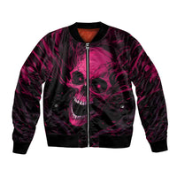 Death Skull Bomber Jacket I'm Scary Enough Without A Costume - Wonder Print Shop