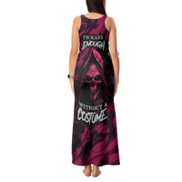 Death Skull Tank Maxi Dress I'm Scary Enough Without A Costume - Wonder Print Shop