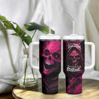 Death Skull Tumbler With Handle I'm Scary Enough Without A Costume - Wonder Print Shop