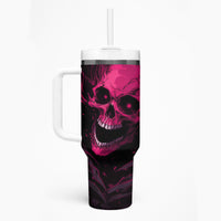Death Skull Tumbler With Handle I'm Scary Enough Without A Costume - Wonder Print Shop