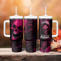Death Skull Tumbler With Handle I'm Scary Enough Without A Costume - Wonder Print Shop