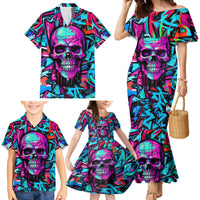 Skull Grafity Family Matching Mermaid Dress and Hawaiian Shirt You Are Never Too Young To Dream Big - Wonder Print Shop