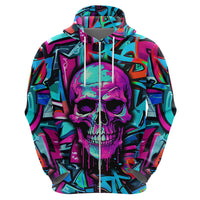 Skull Grafity Hoodie You Are Never Too Young To Dream Big - Wonder Print Shop
