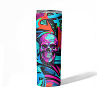 Skull Grafity Skinny Tumbler You Are Never Too Young To Dream Big - Wonder Print Shop