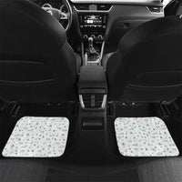 Morocco Christmas Car Mats with Red Horse Santa Hat Arabesque Pattern and Holiday Icons Design - Wonder Print Shop