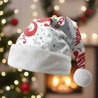 Morocco Christmas Santa Hat with Red Horse Santa Hat Arabesque Pattern and Holiday Icons Design - Wonder Print Shop