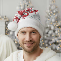 Morocco Christmas Santa Hat with Red Horse Santa Hat Arabesque Pattern and Holiday Icons Design - Wonder Print Shop