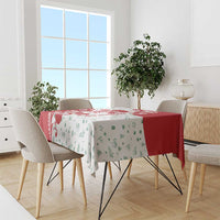 Morocco Christmas Tablecloth with Red Horse Santa Hat Arabesque Pattern and Holiday Icons Design - Wonder Print Shop