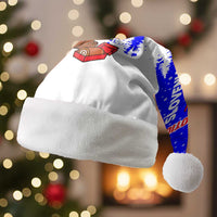 Slovenia Christmas Santa Hat with Bear Potica Cake Snowy Tree and National Emblem Design - Wonder Print Shop