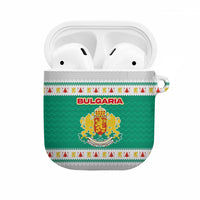 Bulgaria Christmas AirPods Case with Green-White Theme, Coat of Arms, and National Flag Motif - Wonder Print Shop