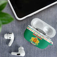 Bulgaria Christmas AirPods Case with Green-White Theme, Coat of Arms, and National Flag Motif - Wonder Print Shop