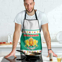 Bulgaria Christmas Apron with Green-White Theme, Coat of Arms, and National Flag Motif - Wonder Print Shop