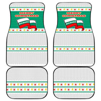 Bulgaria Christmas Car Mats with Green-White Theme, Coat of Arms, and National Flag Motif - Wonder Print Shop