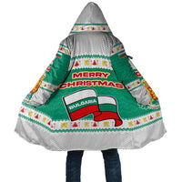 Bulgaria Christmas Cloak with Green-White Theme, Coat of Arms, and National Flag Motif - Wonder Print Shop
