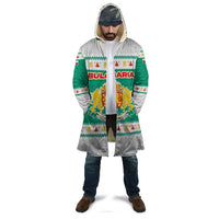 Bulgaria Christmas Cloak with Green-White Theme, Coat of Arms, and National Flag Motif - Wonder Print Shop