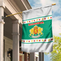 Bulgaria Christmas Garden Flag with Green-White Theme, Coat of Arms, and National Flag Motif - Wonder Print Shop