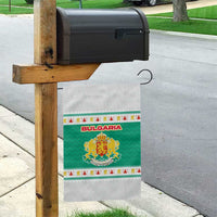 Bulgaria Christmas Garden Flag with Green-White Theme, Coat of Arms, and National Flag Motif - Wonder Print Shop