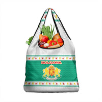 Bulgaria Christmas Grocery Bag with Green-White Theme, Coat of Arms, and National Flag Motif - Wonder Print Shop