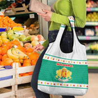 Bulgaria Christmas Grocery Bag with Green-White Theme, Coat of Arms, and National Flag Motif - Wonder Print Shop