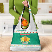 Bulgaria Christmas Grocery Bag with Green-White Theme, Coat of Arms, and National Flag Motif - Wonder Print Shop