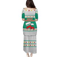 Bulgaria Christmas Puletasi with Green-White Theme, Coat of Arms, and National Flag Motif - Wonder Print Shop