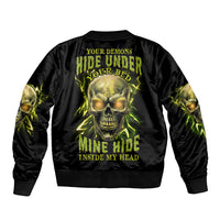 Your Demons Hide Under Your Bed Bomber Jacket - Wonder Print Shop
