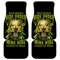 Your Demons Hide Under Your Bed Car Mats - Wonder Print Shop