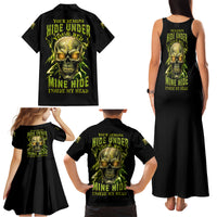 Your Demons Hide Under Your Bed Family Matching Tank Maxi Dress and Hawaiian Shirt - Wonder Print Shop
