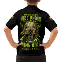 Your Demons Hide Under Your Bed Kid Hawaiian Shirt - Wonder Print Shop