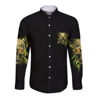 Your Demons Hide Under Your Bed Long Sleeve Button Shirt - Wonder Print Shop