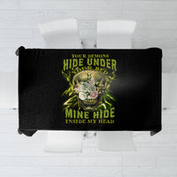 Your Demons Hide Under Your Bed Tablecloth - Wonder Print Shop