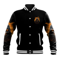 When I Was Born Reaper Fire Baseball Jacket - Wonder Print Shop