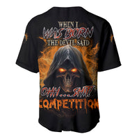 When I Was Born Reaper Fire Baseball Jersey - Wonder Print Shop