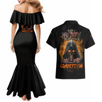 When I Was Born Reaper Fire Couples Matching Mermaid Dress and Hawaiian Shirt - Wonder Print Shop