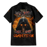 When I Was Born Reaper Fire Family Matching Mermaid Dress and Hawaiian Shirt - Wonder Print Shop